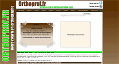 Desktop Screenshot of orthoprof.fr